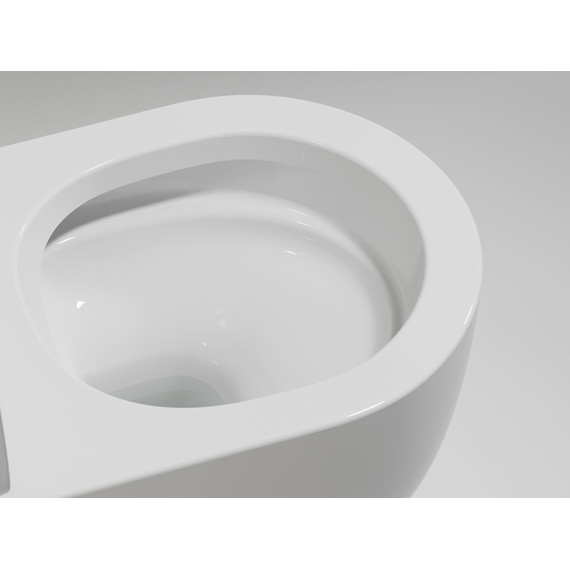 Унитаз подвесной безободковый Ceramicanova Modena Rimless CN6063 с крышкой микролифт, Цвет производителя: белый - фото 8