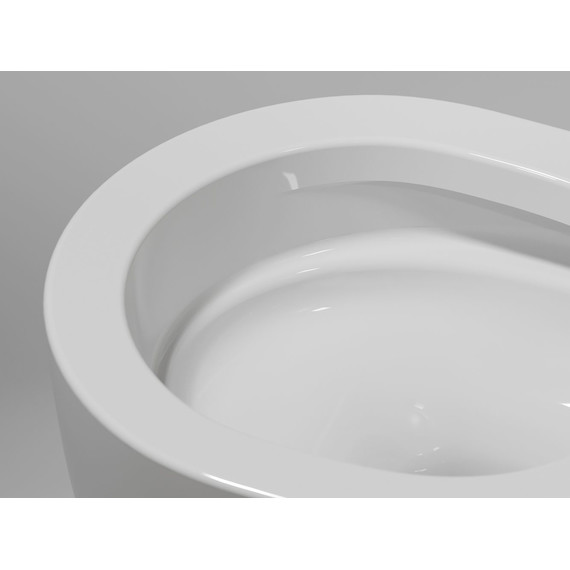 Унитаз подвесной безободковый Ceramicanova Modena Rimless CN6063 с крышкой микролифт, Цвет производителя: белый - фото 9