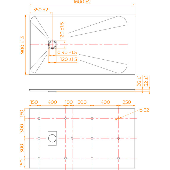 Поддон SMC RGW TSS-W 160x90 см 553502916-01 - фото 7
