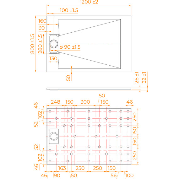 Поддон SMC RGW TUS-W 120x80 см 553702812-01 - фото 7