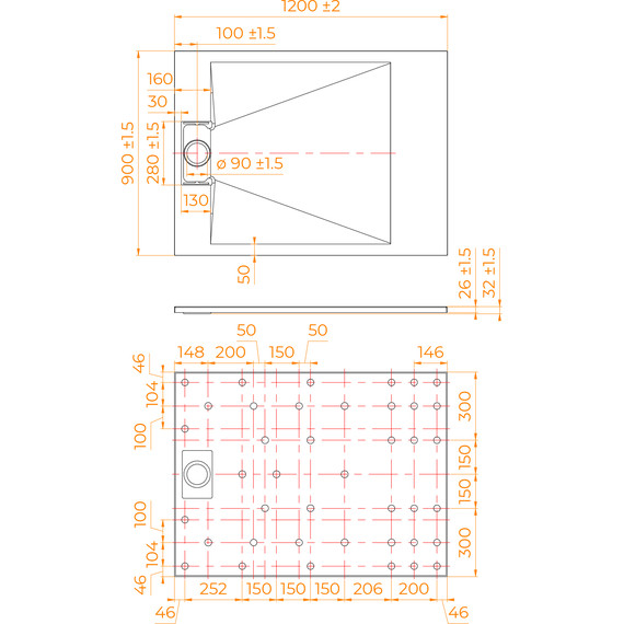Поддон SMC RGW TUS-W 120x90 см 553702912-01 - фото 7