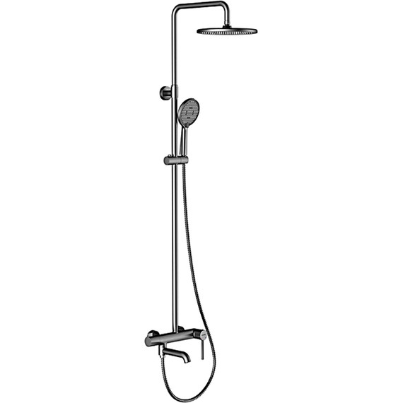 Душевая стойка Gappo G06-9 G2406-9, оружейная сталь, Цвет производителя: оружейная сталь - фото 