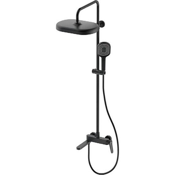 Душевая стойка с выдвижным изливом Gappo G10-6 G2410-6, чёрный, Цвет производителя: чёрный - фото 