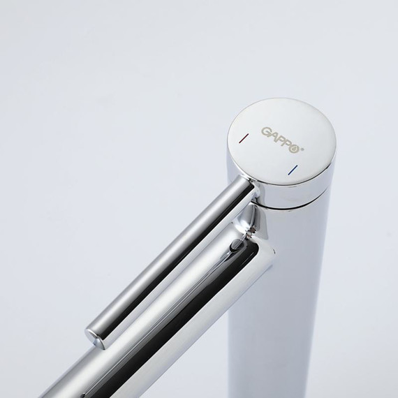 Смеситель для раковины высокий Gappo G06 G1006-2, Цвет производителя: хром - фото 5