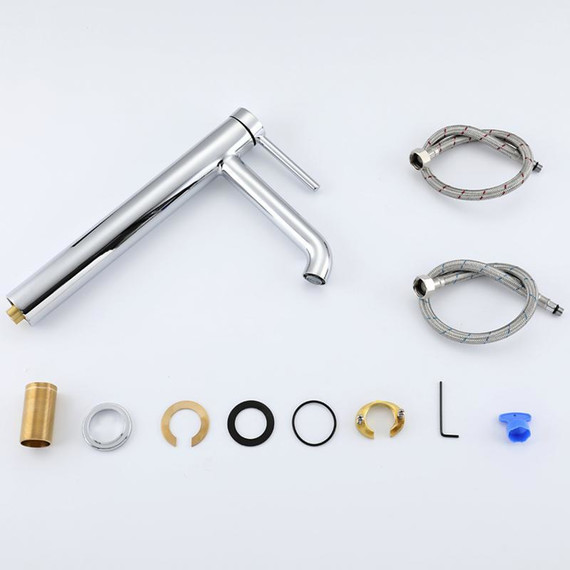 Смеситель для раковины высокий Gappo G06 G1006-2, Цвет производителя: хром - фото 11