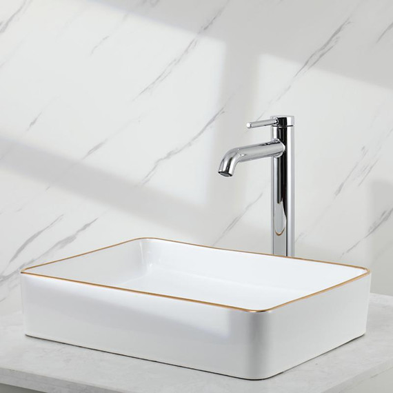 Смеситель для раковины высокий Gappo G06 G1006-2, Цвет производителя: хром - фото 14