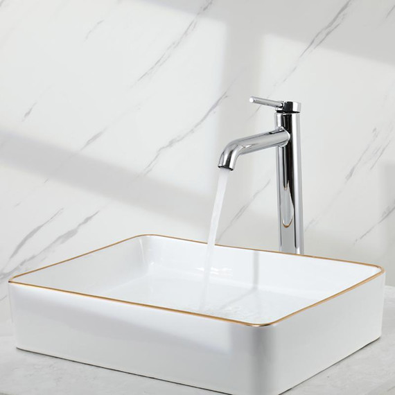 Смеситель для раковины высокий Gappo G06 G1006-2, Цвет производителя: хром - фото 17