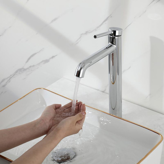 Смеситель для раковины высокий Gappo G06 G1006-2, Цвет производителя: хром - фото 20