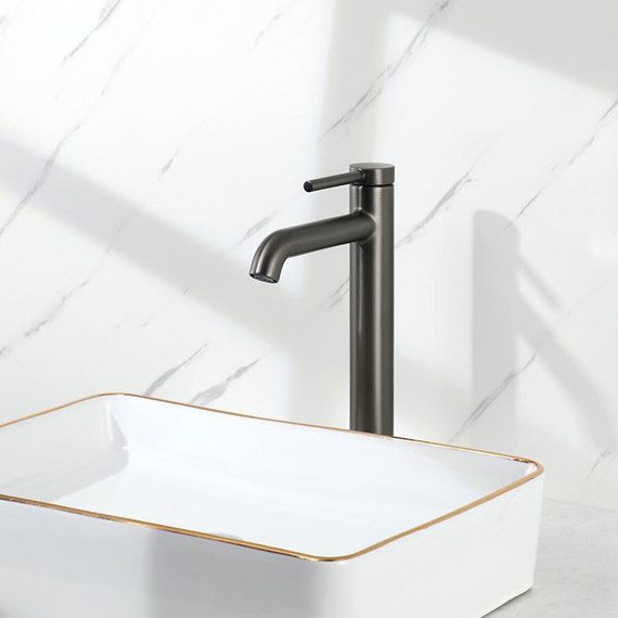 Смеситель для раковины высокий Gappo G06-9 G1006-29, оружейная сталь, Цвет производителя: оружейная сталь - фото 12