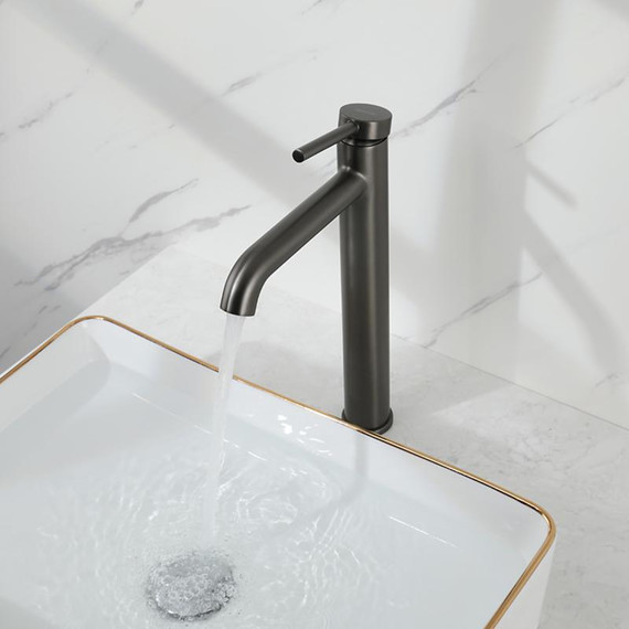 Смеситель для раковины высокий Gappo G06-9 G1006-29, оружейная сталь, Цвет производителя: оружейная сталь - фото 18