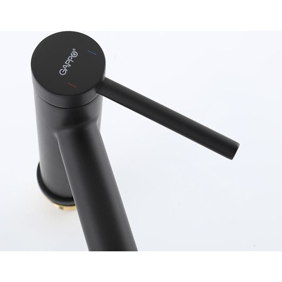 Смеситель для раковины Gappo G06-6 G1006-6, чёрный, Цвет производителя: чёрный - фото 6
