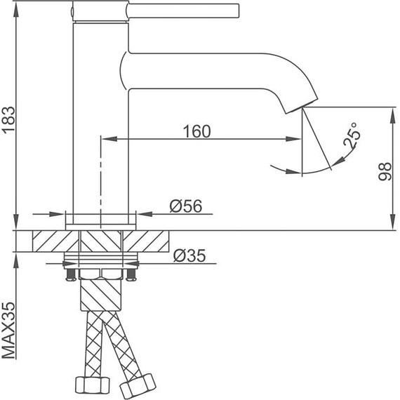 Смеситель для раковины Gappo G06 G1006, Цвет производителя: хром - фото 21