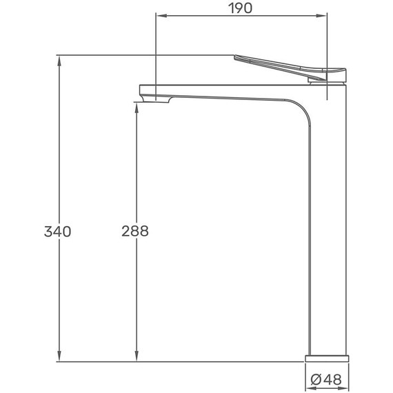 Смеситель для раковины высокий Gappo G10-9 G1010-29, оружейная сталь, Цвет производителя: оружейная сталь - фото 2