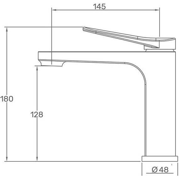 Смеситель для раковины Gappo G10-6 G1010-6, чёрный, Цвет производителя: чёрный - фото 2