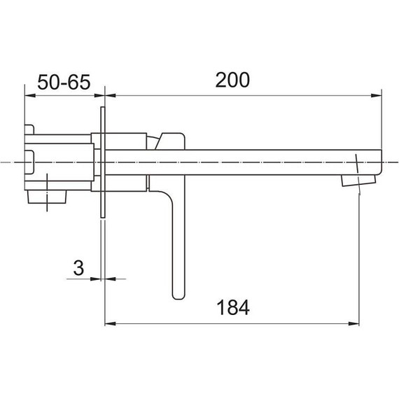 Смеситель для раковины настенный Gappo G17 G1017-10, Цвет производителя: хром - фото 2