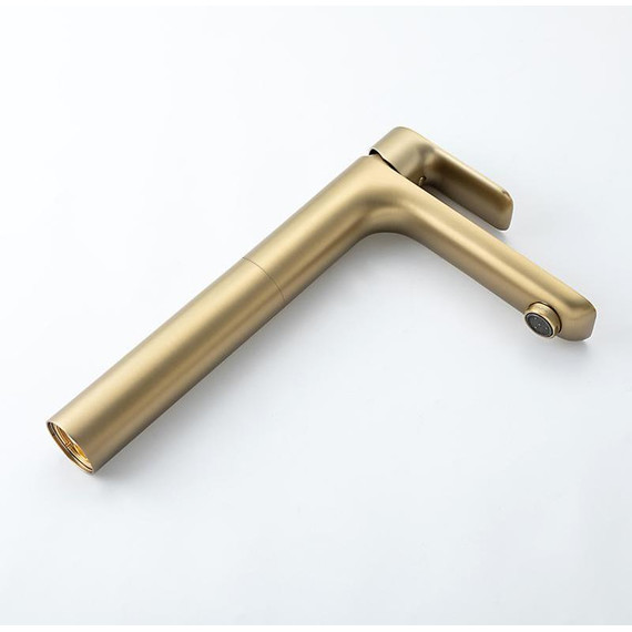 Смеситель для раковины высокий Gappo G48-3 G1048-32, золото сатин, Цвет производителя: золото сатин - фото 14