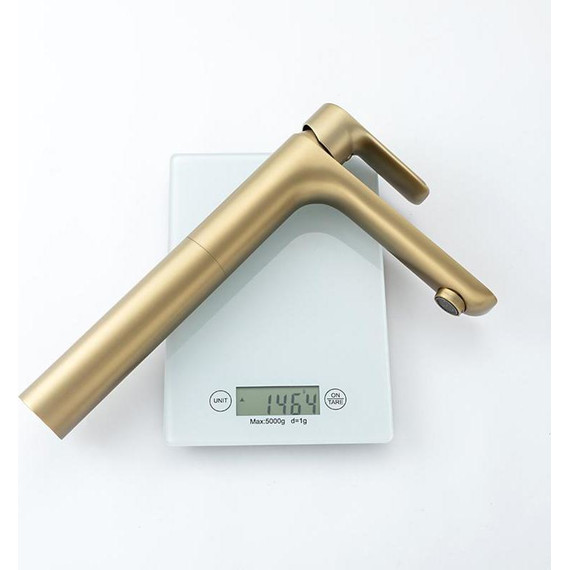 Смеситель для раковины высокий Gappo G48-3 G1048-32, золото сатин, Цвет производителя: золото сатин - фото 24