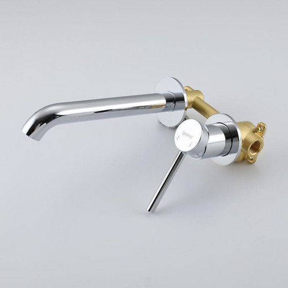 Смеситель для раковины настенный Gappo G06 G1206, Цвет производителя: хром - фото 2