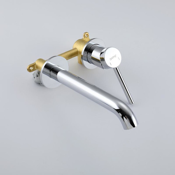 Смеситель для раковины настенный Gappo G06 G1206, Цвет производителя: хром - фото 3