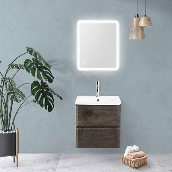 Зеркало с подсветкой и сенсорным выключателем BelBagno SPC-MAR-500-600-LED-TCH - фото, картинка 8 Зеркало с подсветкой и сенсорным выключателем BelBagno SPC-MAR-500-600-LED-TCH - фото 8