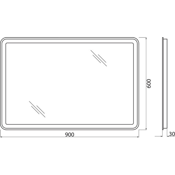 Зеркало BelBagno SPC-MAR-900-600-LED-BTN 90 см - фото 8
