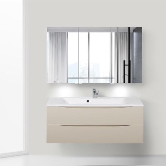 Зеркало-шкаф BelBagno SPC-3A-DL-BL-1200 120 см, хром - фото, картинка 8 Зеркало-шкаф BelBagno SPC-3A-DL-BL-1200 120 см, хром - фото 8