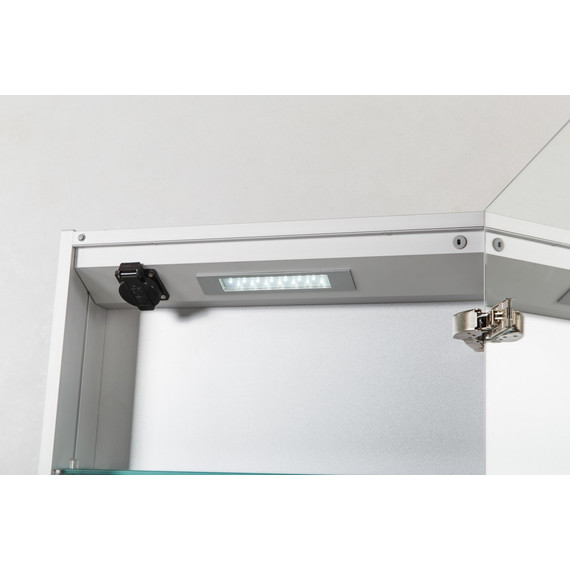 Зеркало-шкаф BelBagno SPC-1A-DL-BL-500 50 см, хром - фото 7