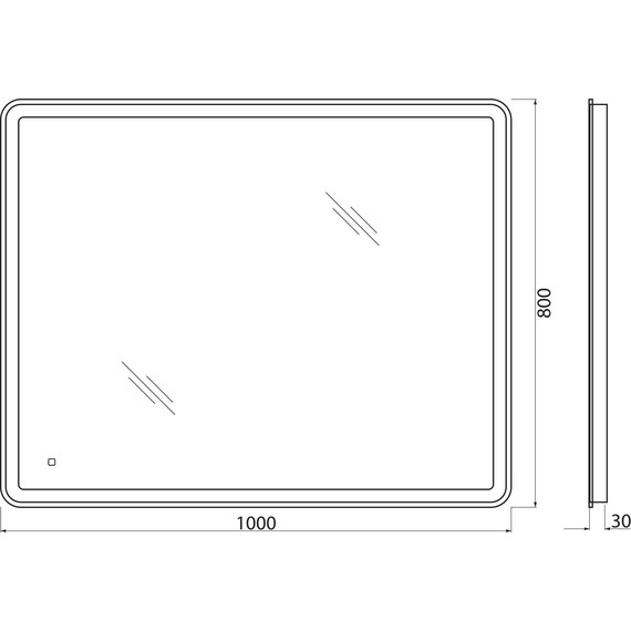 Зеркало BelBagno SPC-MAR-1000-800-LED-TCH 100 см - фото 10