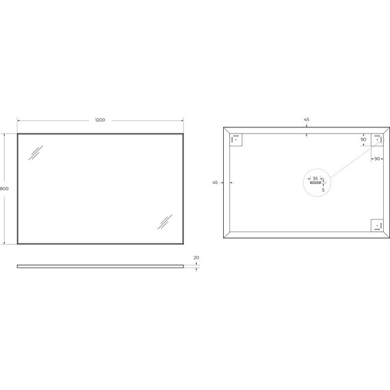 Зеркало BelBagno 120х80 см SPC-AL-1200-800 - фото 9