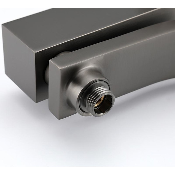 Душевая стойка с выдвижным изливом Gappo G07-9 G2407-9, оружейная сталь - фото 7