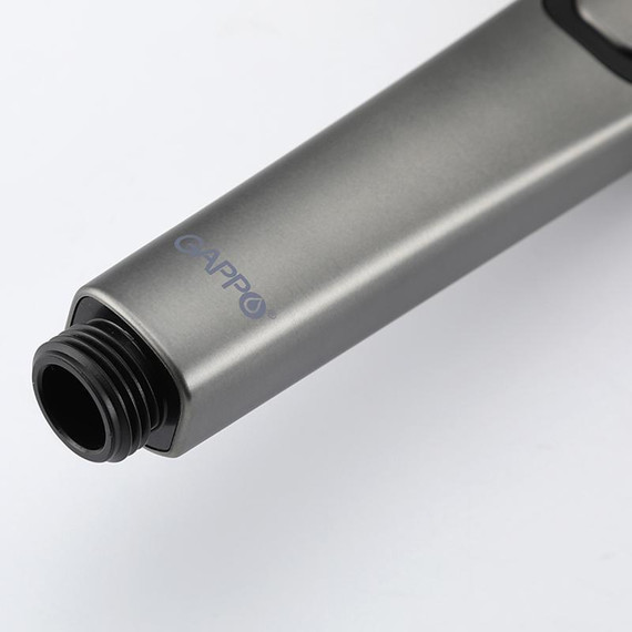 Душевая стойка с выдвижным изливом Gappo G07-9 G2407-9, оружейная сталь - фото 13