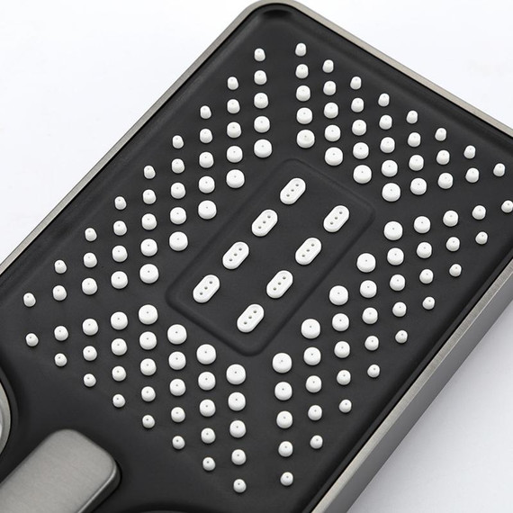 Душевая стойка с выдвижным изливом Gappo G07-9 G2407-9, оружейная сталь - фото 14