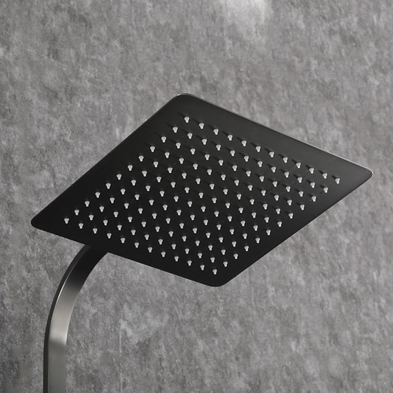 Душевая стойка с выдвижным изливом Gappo G07-9 G2407-9, оружейная сталь - фото 34