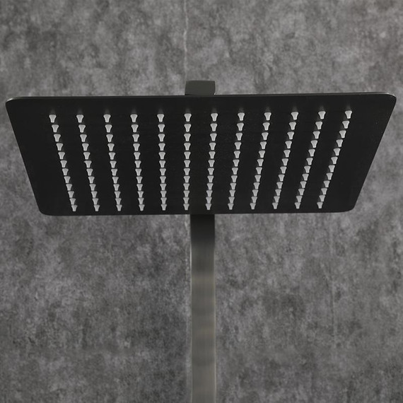 Душевая стойка с выдвижным изливом Gappo G07-9 G2407-9, оружейная сталь - фото 35