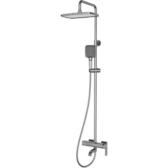 Душевая стойка Gappo G18 G2418-29, оружейная сталь, Цвет производителя: оружейная сталь - фото 