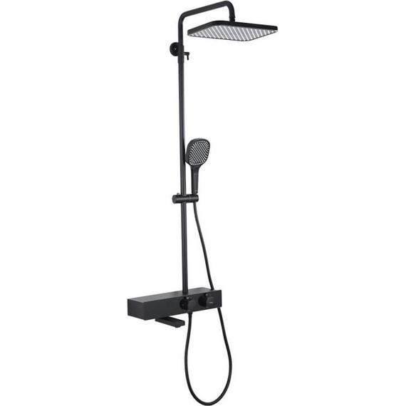Душевая стойка с выдвижным изливом Gappo G95 G2495-16, чёрный - фото 