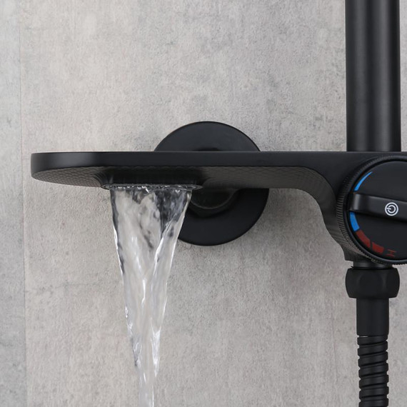 Душевая стойка Gappo G95 G2495-96, чёрный, Цвет производителя: чёрный - фото 7