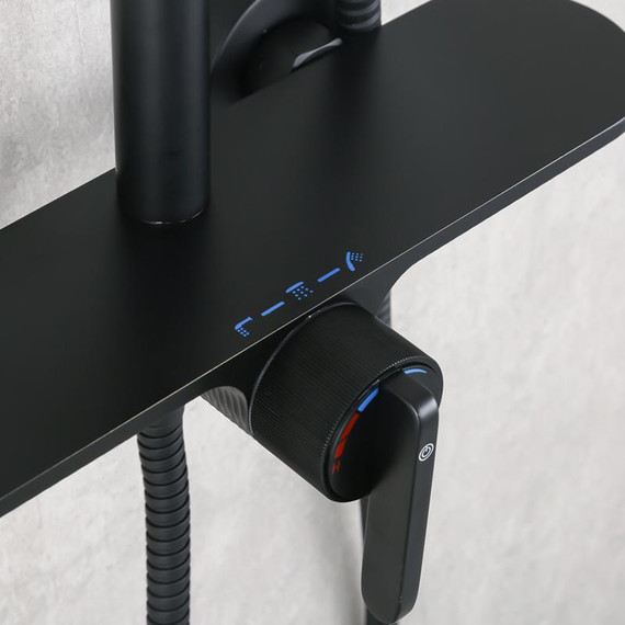 Душевая стойка Gappo G95 G2495-96, чёрный, Цвет производителя: чёрный - фото 8