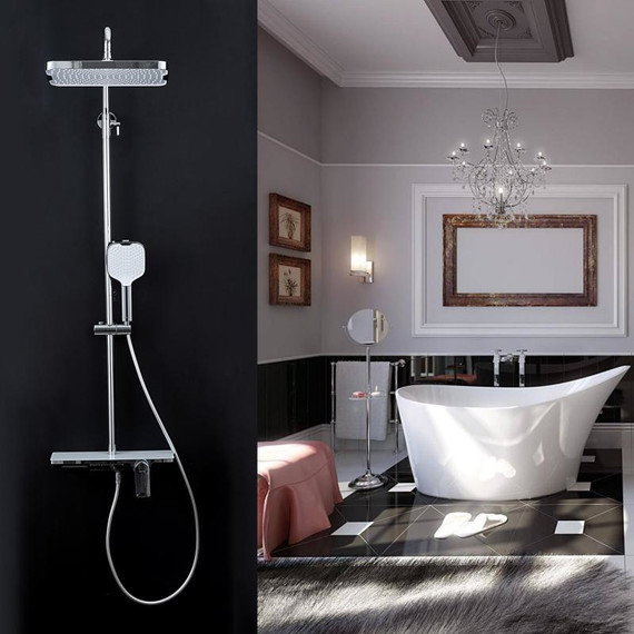 Душевая стойка Gappo G96 G2496-10, Цвет производителя: хром - фото 4