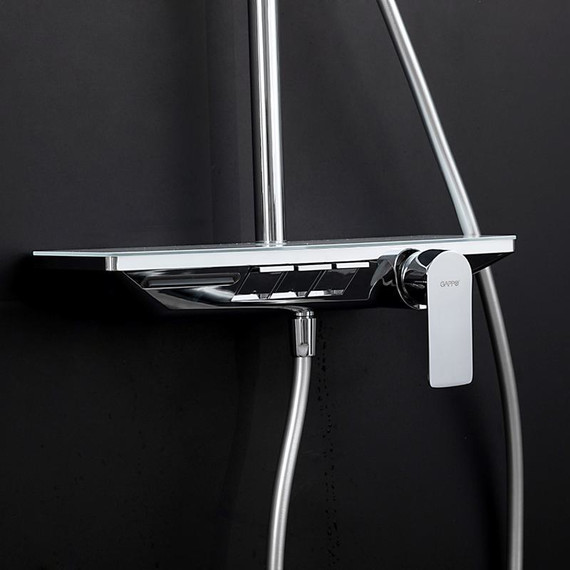 Душевая стойка Gappo G96 G2496-10, Цвет производителя: хром - фото 14