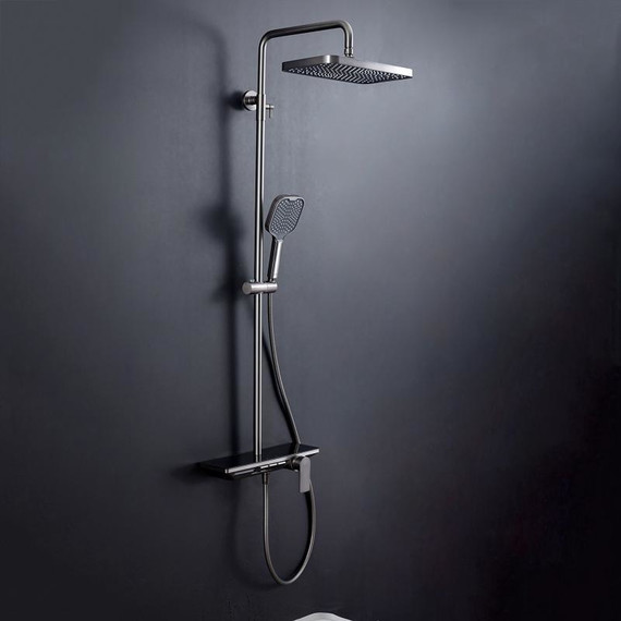 Душевая стойка Gappo G96 G2496-19, оружейная сталь, Цвет производителя: оружейная сталь - фото 3