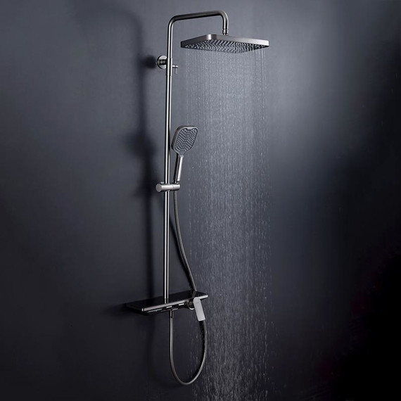 Душевая стойка Gappo G96 G2496-19, оружейная сталь, Цвет производителя: оружейная сталь - фото 4