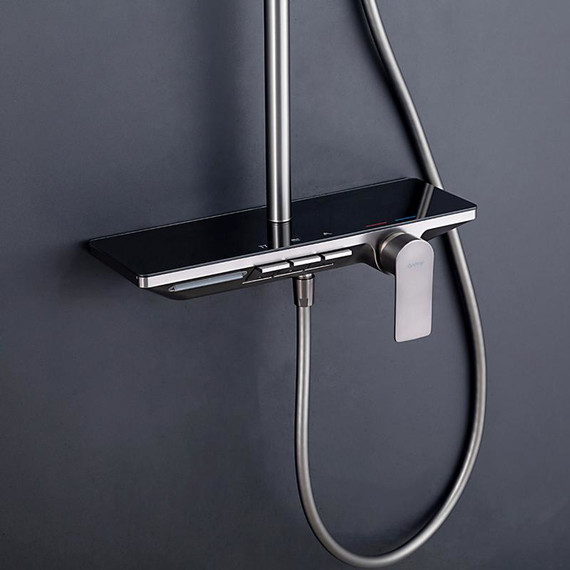 Душевая стойка Gappo G96 G2496-19, оружейная сталь, Цвет производителя: оружейная сталь - фото 5