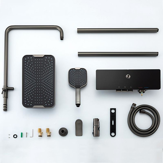 Душевая стойка Gappo G96 G2496-19, оружейная сталь, Цвет производителя: оружейная сталь - фото 30