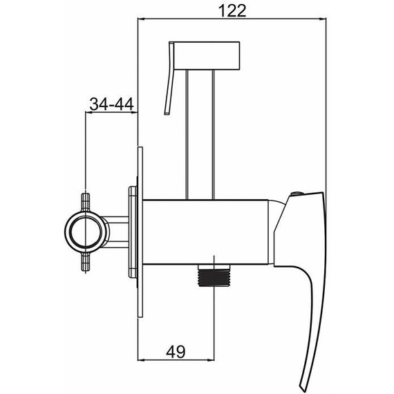 Набор для гигиенического душа Gappo G07-9 G7207-9, оружейная сталь - фото, картинка 2 Набор для гигиенического душа Gappo G07-9 G7207-9, оружейная сталь - фото 2