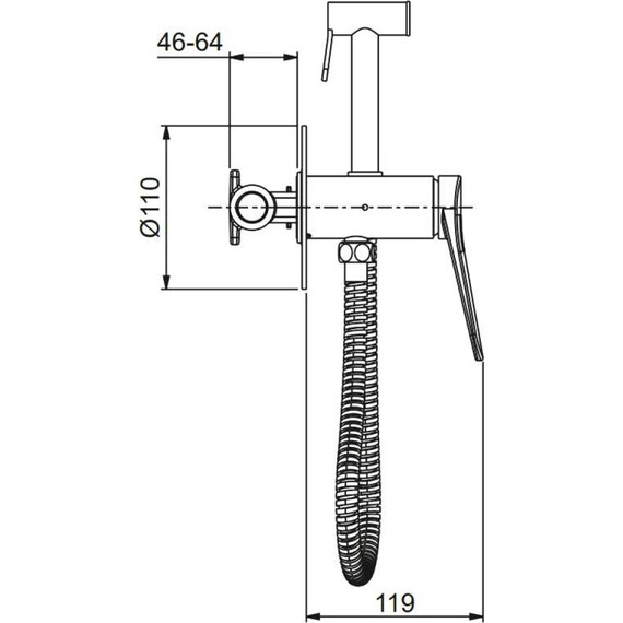 Набор для гигиенического душа Gappo G10-9 G7210-9, оружейная сталь, Цвет производителя: оружейная сталь - фото, картинка 2 Набор для гигиенического душа Gappo G10-9 G7210-9, оружейная сталь, Цвет производителя: оружейная сталь - фото 2