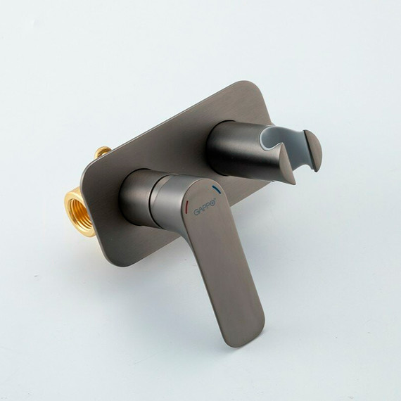 Набор для гигиенического душа Gappo G48-9 G7248-92, оружейная сталь - фото, картинка 4 Набор для гигиенического душа Gappo G48-9 G7248-92, оружейная сталь - фото 4