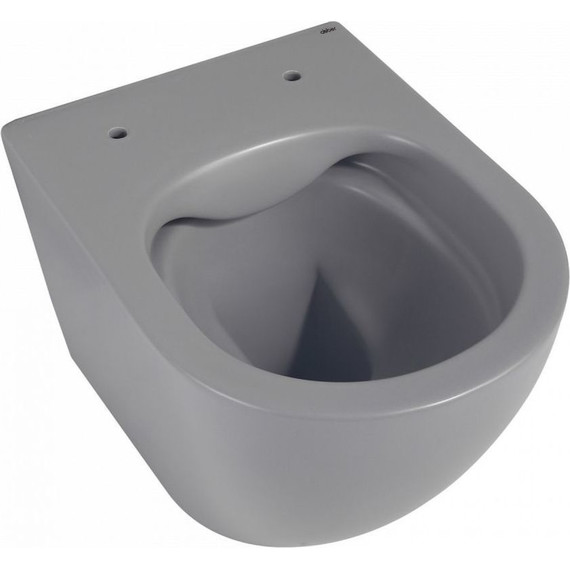Унитаз подвесной безободковый Abber Bequem AC1101TMG с крышкой микролифт, серый матовый (система смыва Торнадо) - фото, картинка 5 Унитаз подвесной безободковый Abber Bequem AC1101TMG с крышкой микролифт, серый матовый (система смыва Торнадо) - фото 5