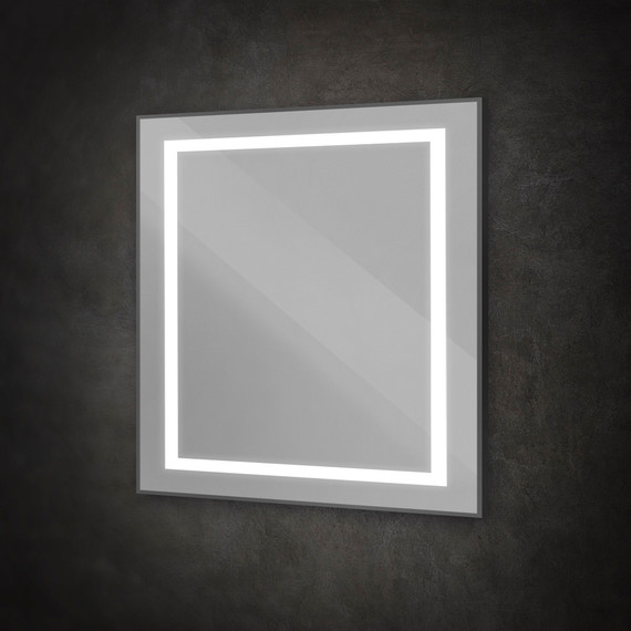 Зеркало BelBagno 90x80 см SPC-KRAFT-900-800-SENS-NERO - фото 5