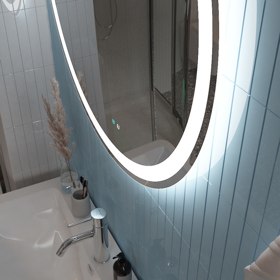 Зеркало BelBagno 80 см SPC-RNG-800-LED-TCH-SND (с голосовым управлением) - фото 9